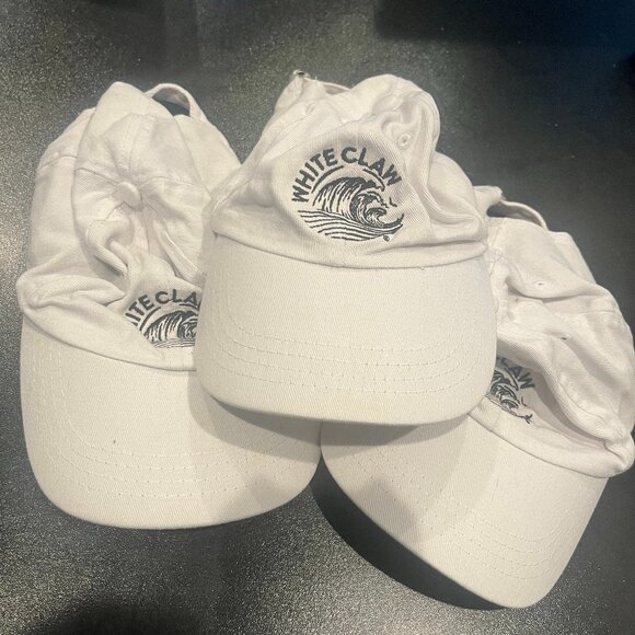 Bundle of Three White Claw Hard Seltzers Unisex White and Black Hats - Picture 1 of 6